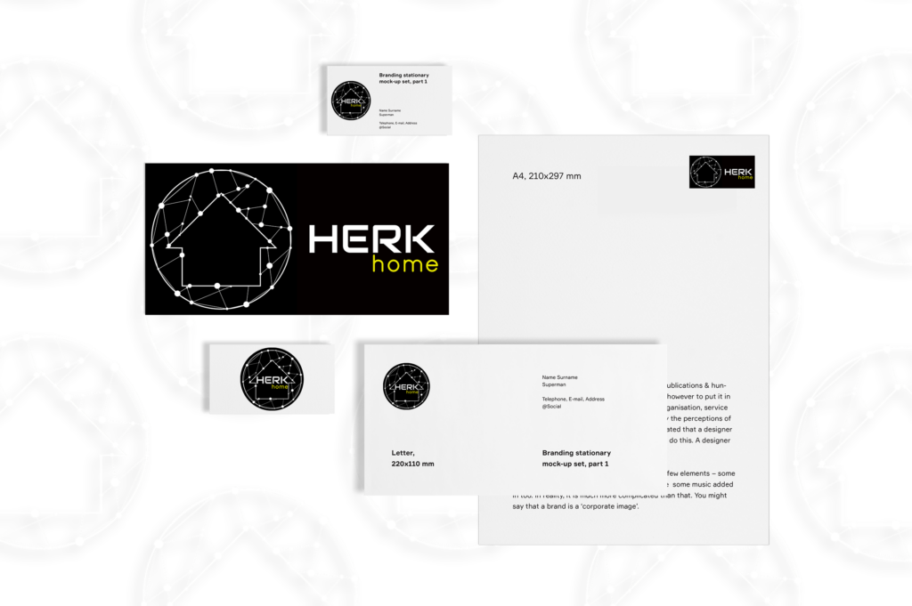 Corporate design logo mockup